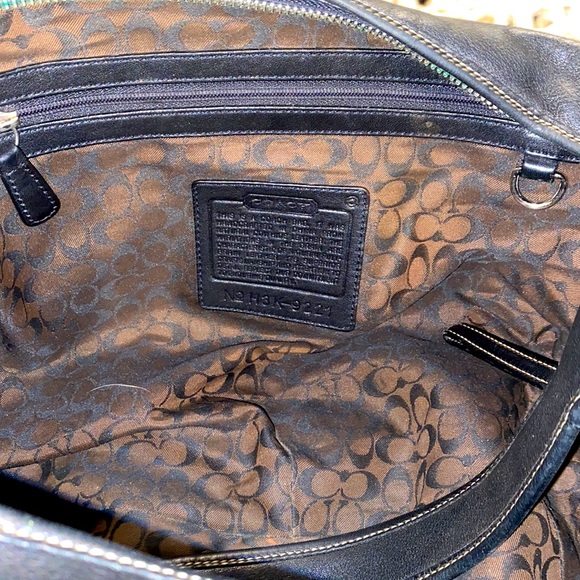 Black Coach hobo style purse - Picture 3 of 5